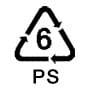 recycling symbol #6